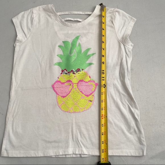 The Children’s Place pineapple sequin short sleeve t-shirt - Picture 2 of 6